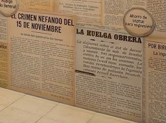 Recortes de prensa: La huelga obrera y El crimen nefando del 15 de noviembre
